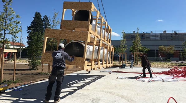 installation-pose-toboggan installation-pose-toboggan