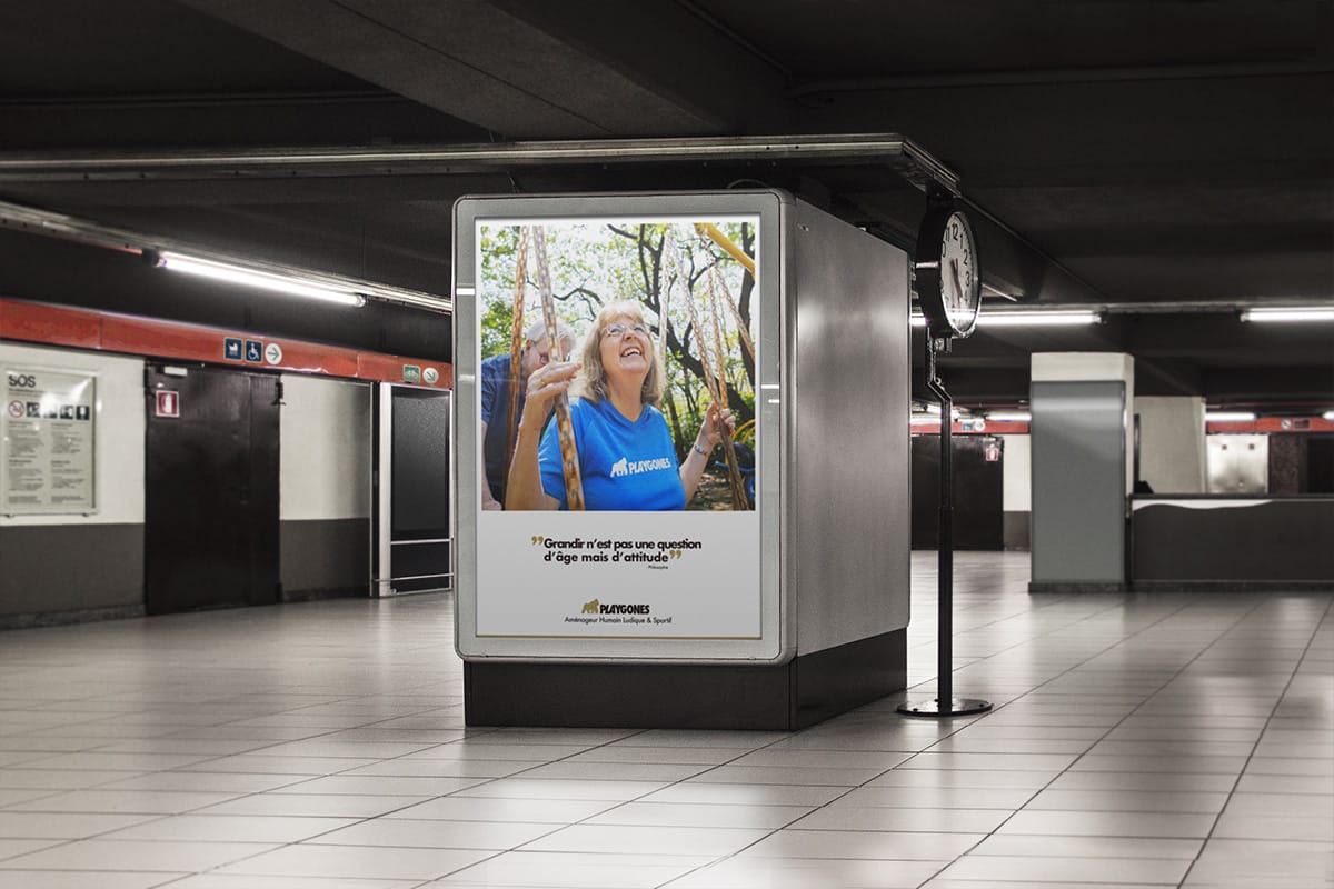 Grandir n'est pas une question d'âge mais d'attitude - Campagne promo LudiSeniors par Playgones Grandir n'est pas une question d'âge mais d'attitude - Campagne promo LudiSeniors