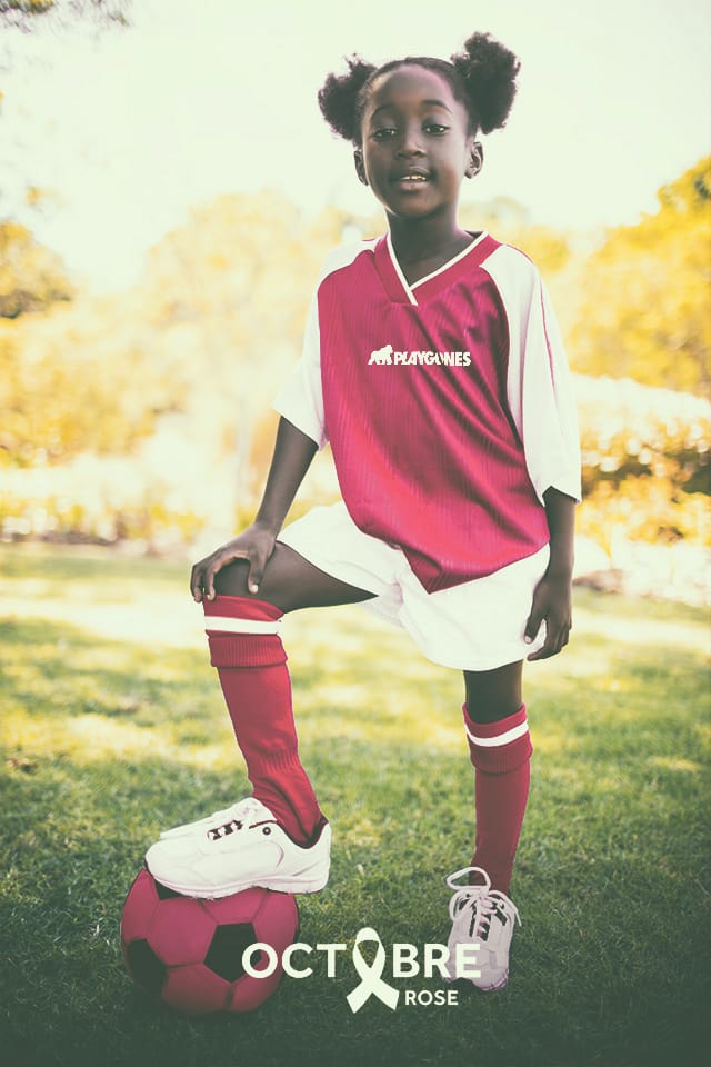 foot--campagne-sport-octobre-rose. Football, visuel de campagne pour octobre rose 2020