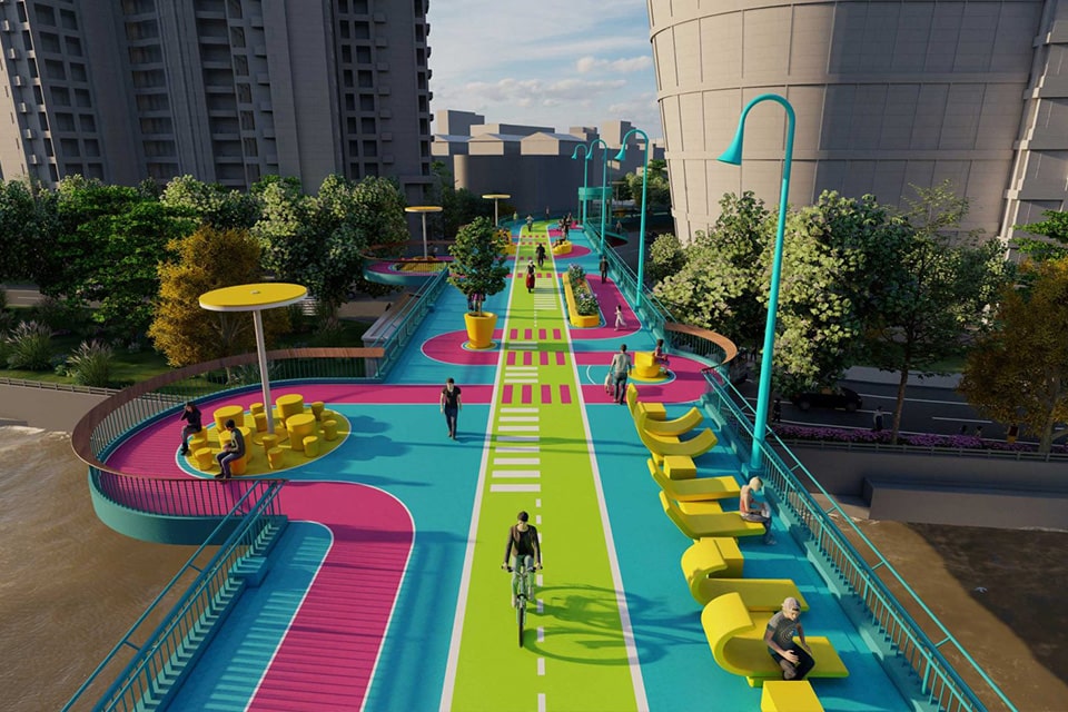 activation d'un pont par 100 architects activation d'un pont par 100 architects