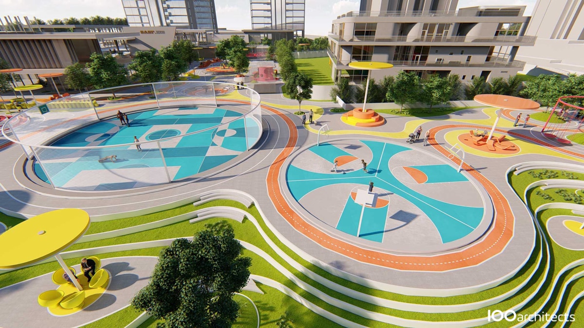 Projection-design-actif-Doodle-park Projection-design-actif-Doodle-park