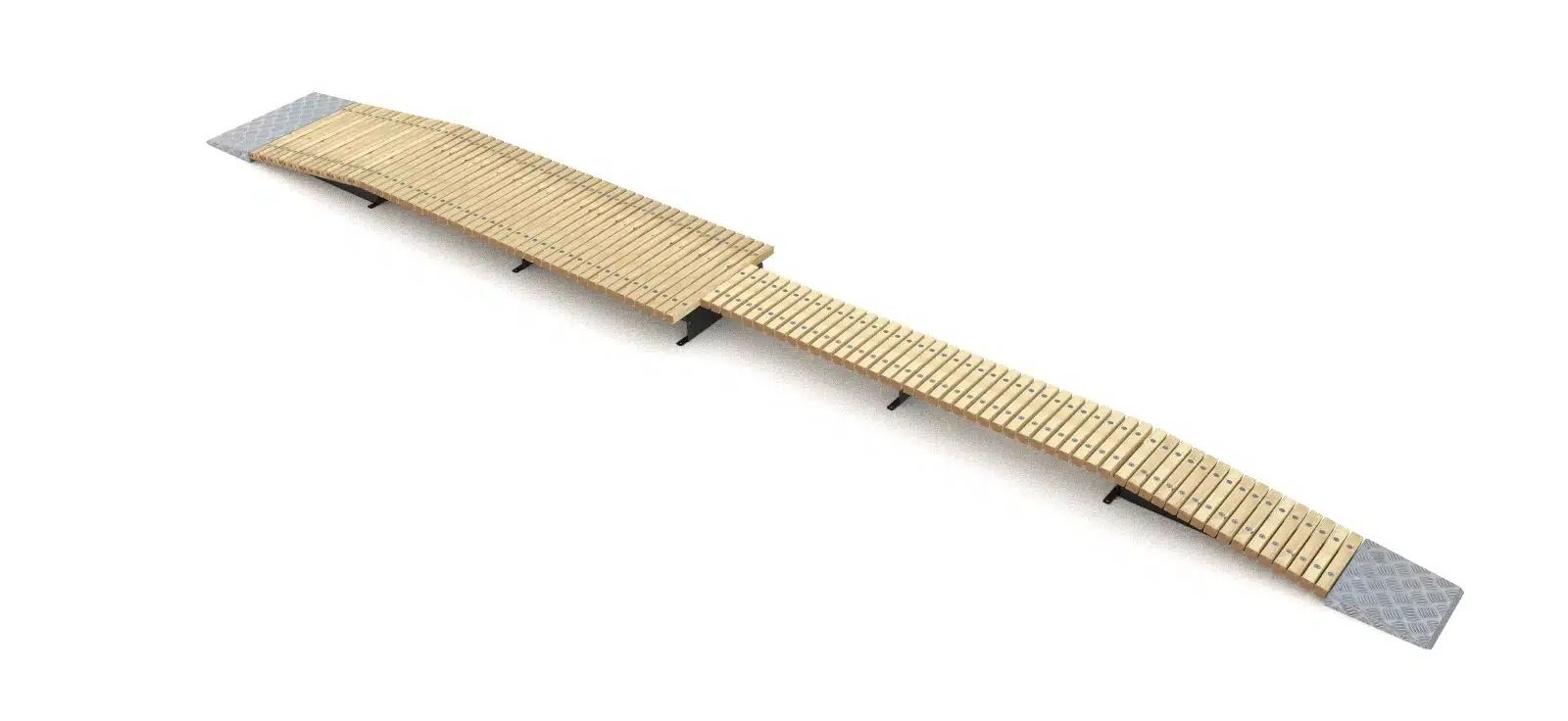 Balance saison 2 Balance saison 2 - Module pédagogique conçu pour renforcer l'aisance des riders. Sa structure bois/métal garantit une longévité en extérieur.