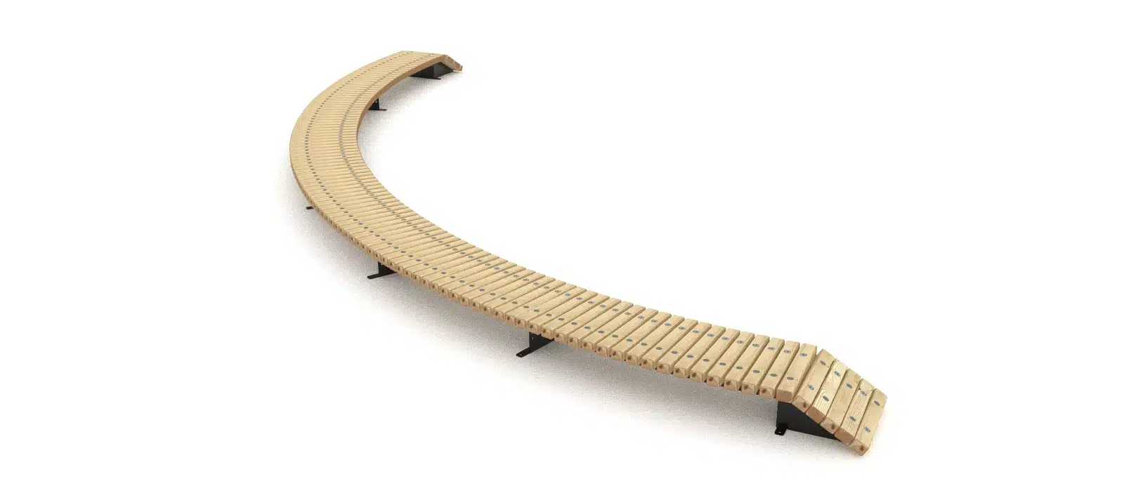 Flat curve balance 90 Flat curve balance 90 - Module en courbe pour travailler la précision et le contrôle. En bois et métal